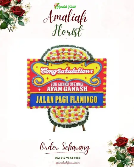 Sewa Papan Bunga Taba Terunjam